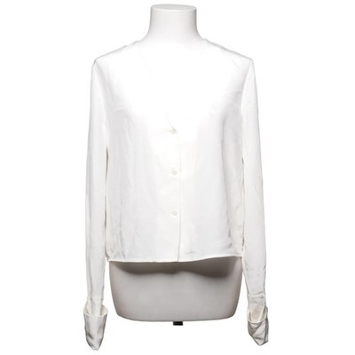 Diane von Furstenberg, Bluse, Größe: 38, Weiß, Seide, Einfarbig, Satin #e2P