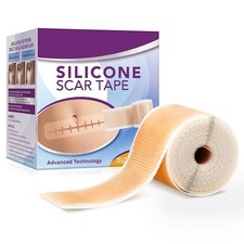 Silicone Scar Tape Roll, 1.6  x 60  Medical Tape for Wound Care Bandages Scar...