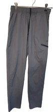 WOMEN'S UNIPRO QWIK DRY PANTS GREY SIZE SMALL SIDE ZIP POCKET TRACK PANTS