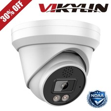Vikylin 4K 8MP PoE Outdoor Turret IP Network Camera IR Light ONVIF Two Way Talk