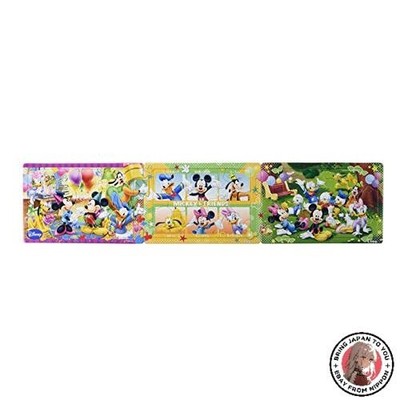 NEW 8+12+16 Piece Step Panorama Puzzle for Kids Mickey and Friends Everyone's