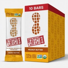 Peanut Butter Protein Bars Gluten Free Organic Honey Cookie Dough 10 Count 2.5oz