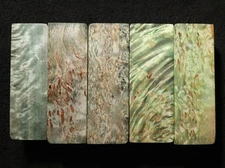 Stabilized & Dyed Burl Wood Blocks - Pen Turning/Knife Scale Blanks 