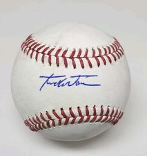 Tucker Toman Signed Autographed Game Used Major League Baseball BLUE JAYS 