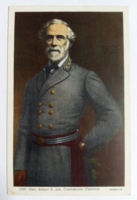 Gen. Robert E. Lee Portrait Postcard - J.P. Bell Co. Lynchburg VA Bell-Chrome