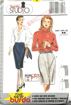 Burda Studio Pattern #3694 - Skirt - (Sizes - 10-28) - Uncut