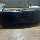 Sony CFS-B15 Black Boombox AM/FM Radio Cassette Tape Headphone Jack