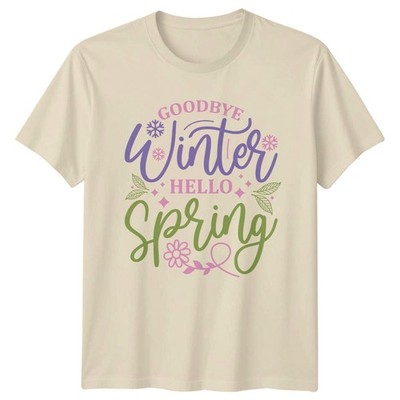 Goodbye Winter Hello Spring Damen T-Shirt Seasonal Nature