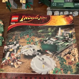 Lego Indiana Jones 7626 Jungle Cutter Set 80% Complete