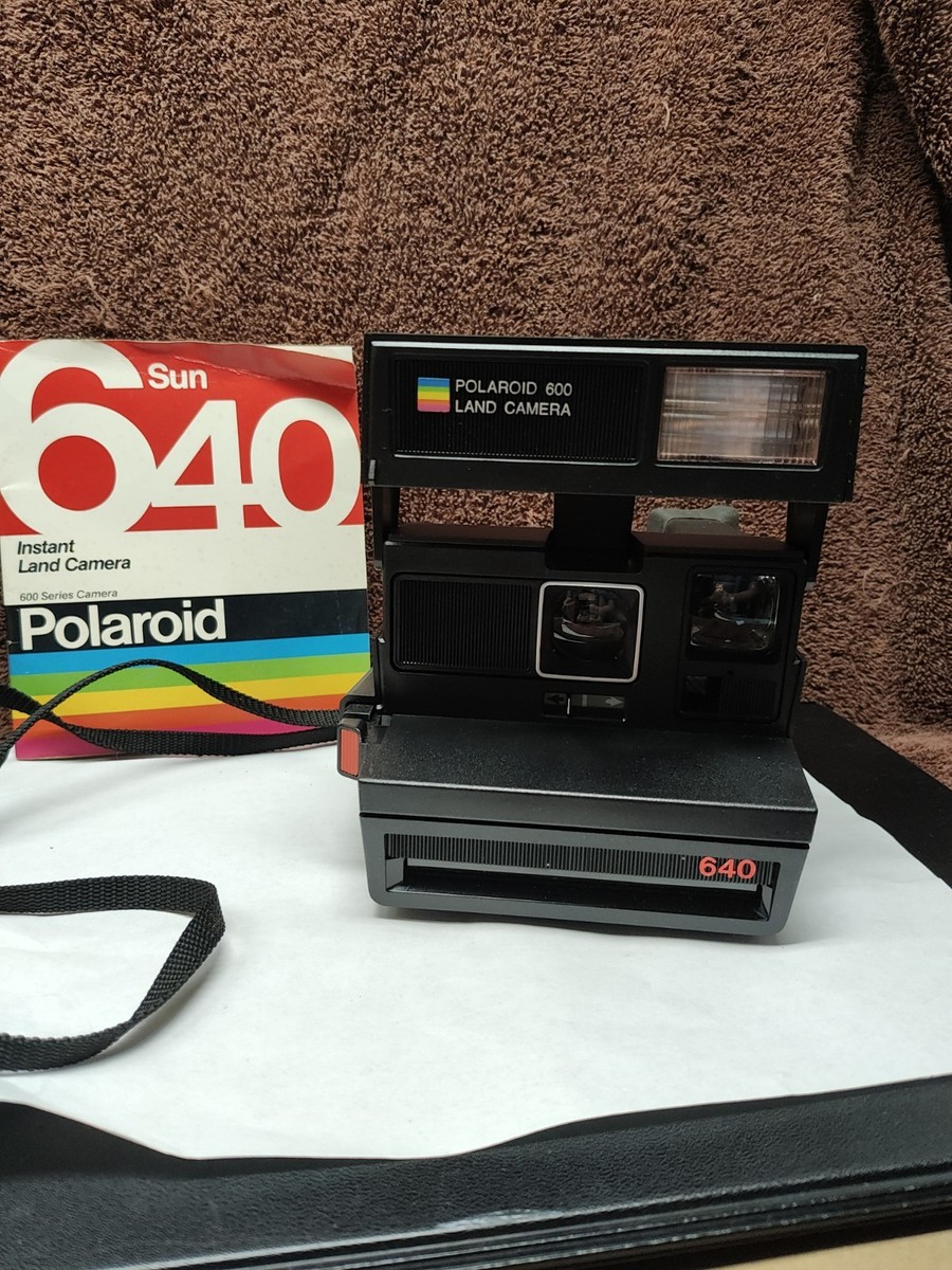 Polaroid Sun 640 Instant Land Camera Black Vintage Film Camera | eBay