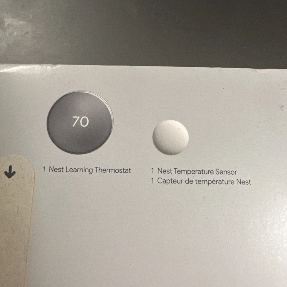 Google Nest Learning Termostato 4ta generación con sensor de temperatura 2da generación plateado pulido Foto 4 de 4