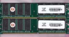 1GB 2x512MB PC3200 AVANT DDR-400 AVM6464U39C3400K5MTG Desktop Memory Kit DDR1