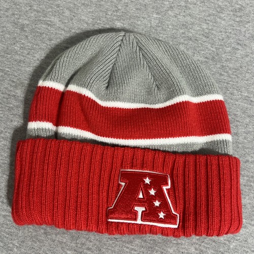 New Era AFC Pro Bowl Games Beanie Red/Gray/White OSFM NFL Bogging Hat