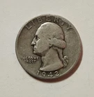 1942-S WASHINGTON SILVER QUARTER KM#164