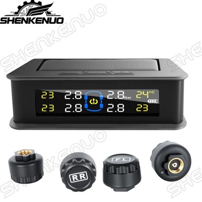 Real-Time Monitoring TPMS Tire Pressure Monitor Dual Charging Quick Install