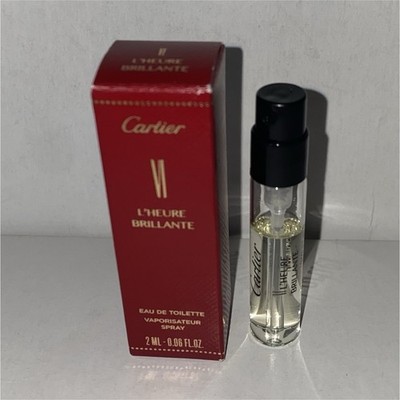 Cartier L'Heure Brillante Eau de Toilette, Spray Sample 2ml, Authentic 