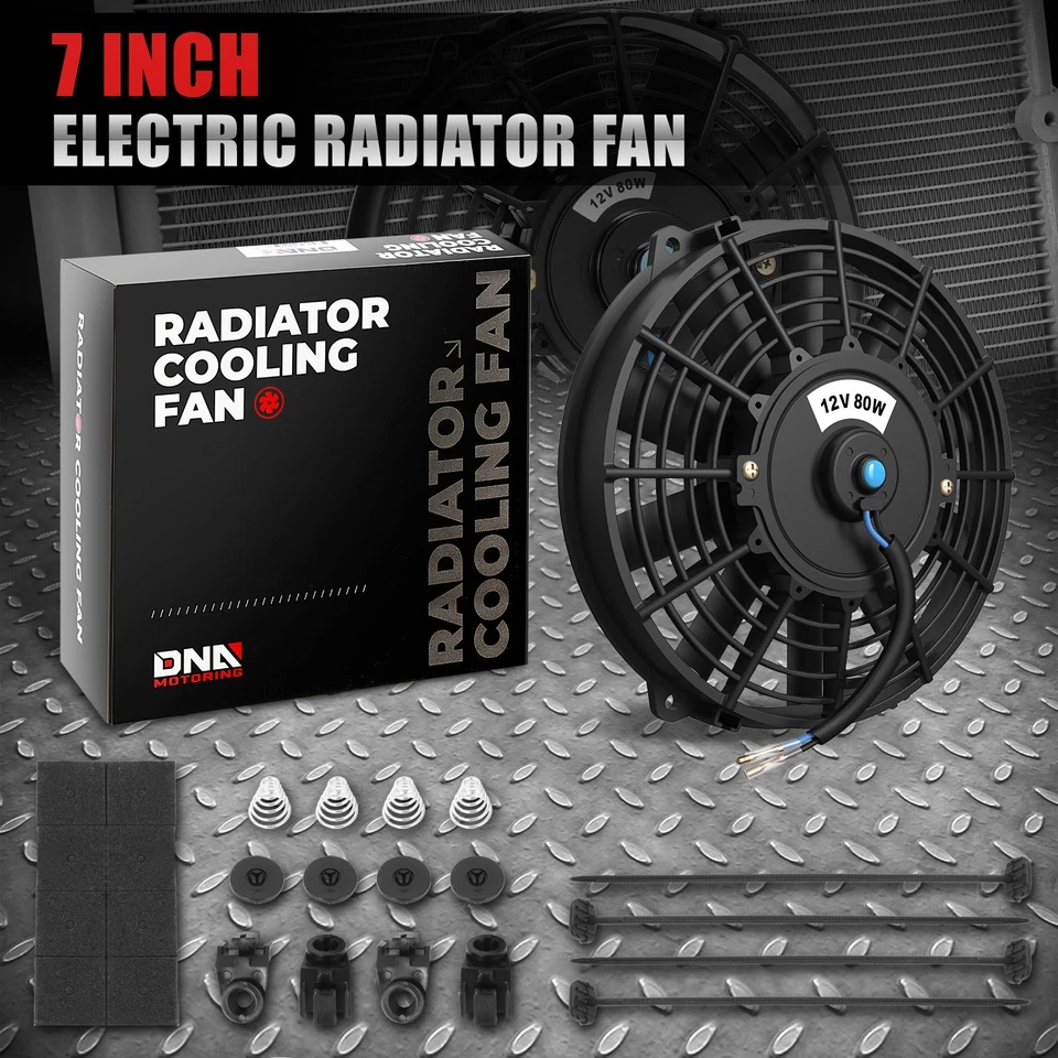 RADIADOR ALUMINIO 2 FILAS + KIT VENTILADOR 2X 7" PARA 84-87 COROLLA LEVIN TRUENO AE86/4AGE Foto 3 de 4