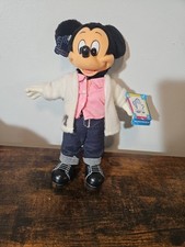 Applause Walt Disney Vintage Sock Hop Mickey Mouse Plastic Plush 11  