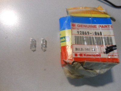 NOS Kawasaki 14V/3W Bulbs 88-89 EL250 88-90/92-00 EX250 92069-1068 Qty 2