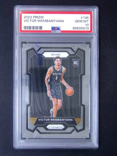 2023-24 Panini Prizm Victor Wembanyama #136 RC Rookie PSA 10 #v02