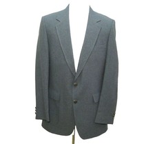 Edgeworth Gray Blazer Mens Size 42L 2 Button Sport Coat Suit Jacket Made in USA