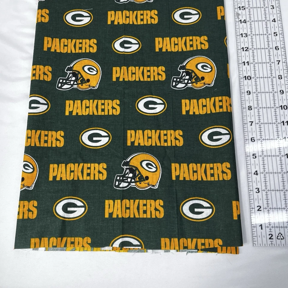 Green Bay Packers NFL. Licensed Fabric 48" Wide x 18" L Quilt Cotton - Image 4 of 4