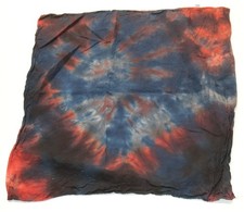 Tie Dye Bandana 21" x 21" Blue Midnight Stroll 100 cotton