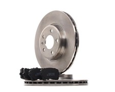 RIDEX Bremsenset Vorne Bremsscheiben Beläge für AUDI A4 Avant (8K5, B8) Q5 (8RB)