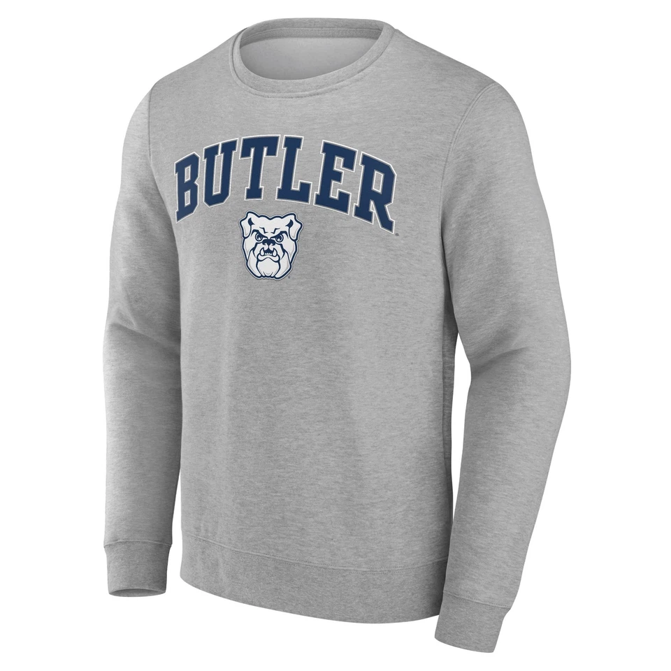 Men's Gray Butler Bulldogs Campus Sweatshirt - Image 2 of 3