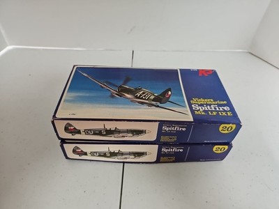 Set Of 2 KP Vickers Supermarine Spitfire Mk.LF IXE 1:72 Model Kit OB & Complete
