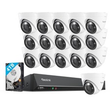 Reolink 16CH 4TB NVR 12MP PoE Security Camera System Outdoor 24/7 Night Vision