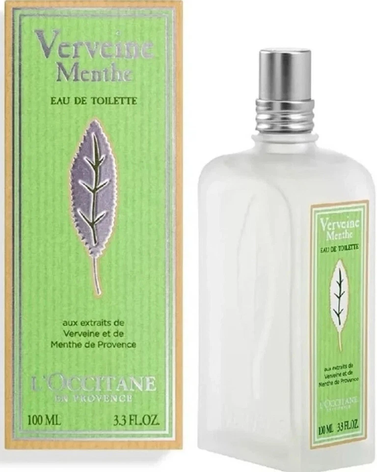 L'Occitane Verveine Menthe Eau de Toilette Spray 3,3 flüssige Oz. Mint Eisenkraut Neu im Karton - Bild 3 von 4