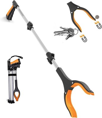 Industrial Heavy Duty Pick Up Tool Reacher Grabber Trash Rotating Head 43 