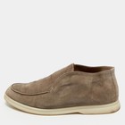 Loro Piana Brown Suede Open Walk Ankle Length Boots Size 39