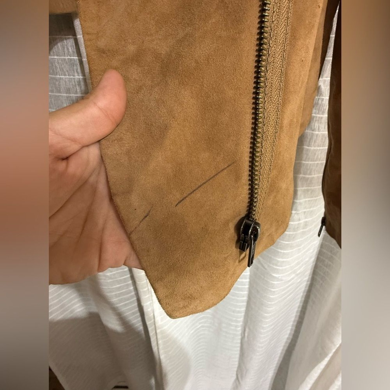 Sensa Brown Suede Drape Jacket - image 10