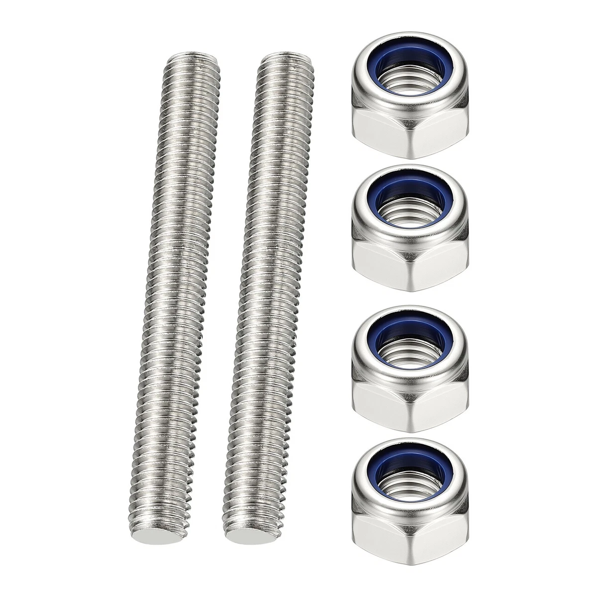 50 Barre Filettate M6 X 100 Mm Inox A2 - DIN 976-1 FastenerFix