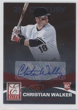 2015 Panini Elite Signatures 21st Century Christian Walker #1 Rookie Auto RC 0w8