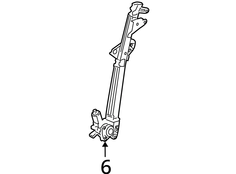 10 11 12 13 14 15 HONDA CROSSTOUR Front Door Regulator Left — 第 4/4 张图片