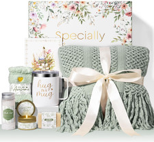 Gifts for Women Self Care Spa Basket Get Well Soon Package Blanket Tumbler Candl