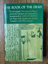 The Egyptian Book of the Dead by EA Wallis Budge Hardcover DJ 10th Printing 1977