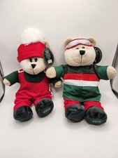 Starbucks 2019 Bearista Bears Pair Boy Girl Limited Edition Plush Ski NWT
