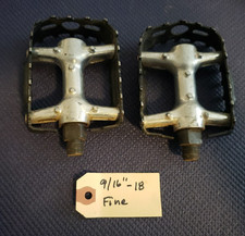 HTI Beartrap Pedals Old School BMX HTI-A22 Vintage SCRATCHES FADED