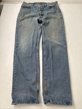 Vintage Levis 501 Jeans Mens 33x32 Blue Denim Straight Fit Button Fly USA 90s