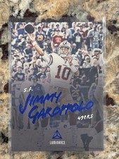 2018 Panini Luminance - Jimmy Garoppolo #1 Blue Luminance 58/99