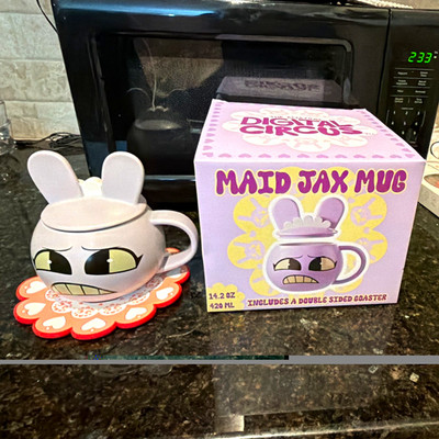 Glitch Productions Maid Jax Figural Mug & Coaster Set 14.2oz