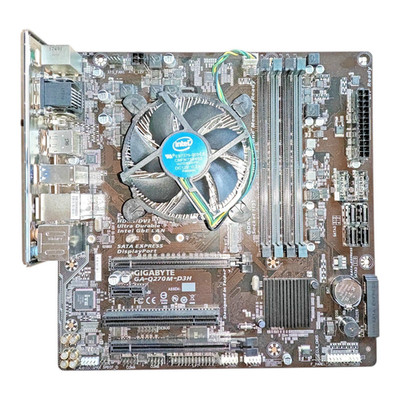   Gigabyte GA-Q270M-D3H Mainboard + Kühler + CPU (Bonus) + IO Shield - LGA1151