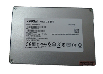CRUCIAL 120GB SSD SATA CT120M500SSD1 S/N: 14270C89E668 #NFP3144