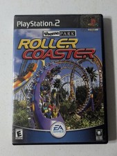 Theme Park Roller Coaster (Sony PlayStation 2 PS2, 2000) Authentic Blue Disc