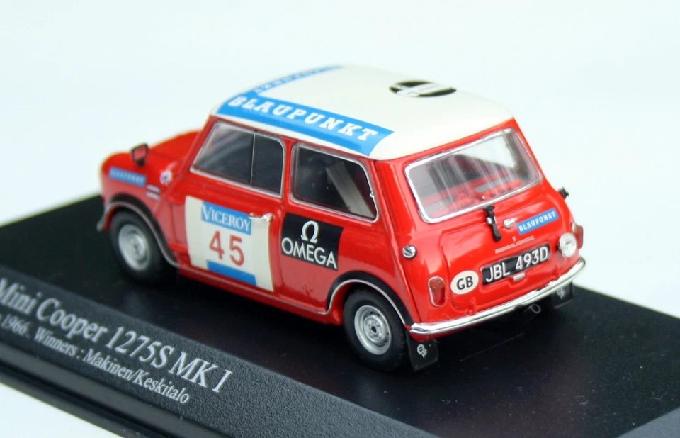 Morris MIni Cooper S MK1 #45 "Rally 1000 Laghi 1966" Tmäkinen, Minichamps 1:43 - Immagine 2 di 4