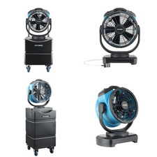 XPOWER Misting Outdoor Air Circulator Cold System Fan Set Water Tank &Pump